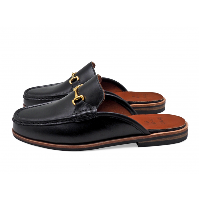 Loafer Mules SY-08 Black Nappa